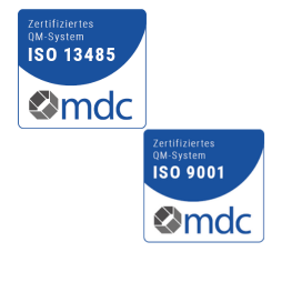 Das QM-System der Vistec GmbH ist nach ISO 9001 und 13485 zertifiziert.